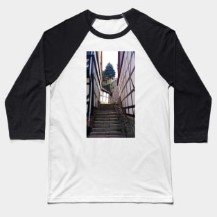 Steep lane in Stolberg / Harz Baseball T-Shirt